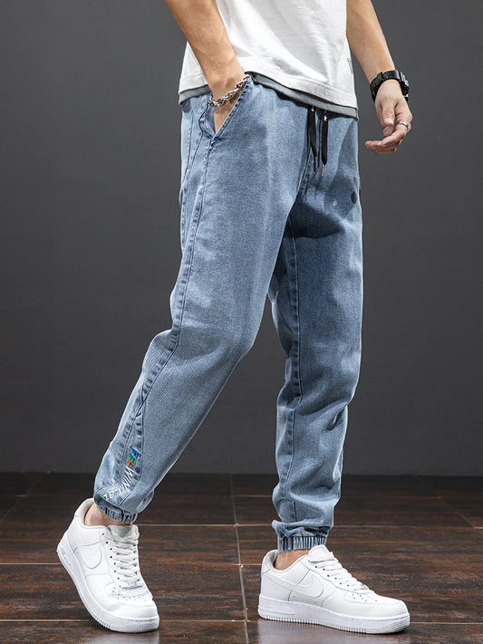 Baggy Cargo Denim Jogger Pants