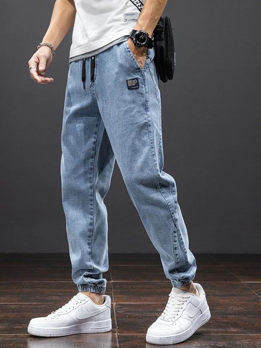 Baggy Cargo Denim Jogger Pants