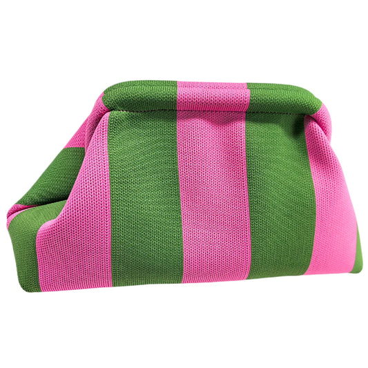 Summer Beach Striped Clutch