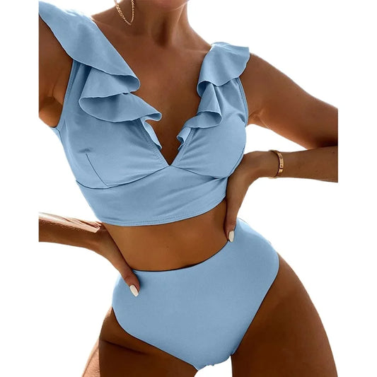 Ruffled Bikini Set Swimwear