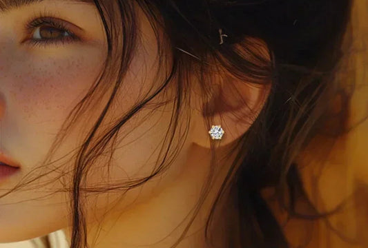 18K Gold Lab-Grown Diamond Earrings