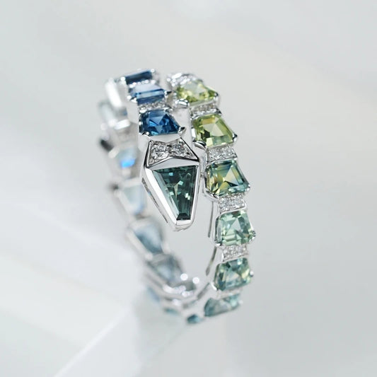 Green Snake Gemstone Ring