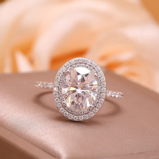3ct Oval Lab Diamond Ring