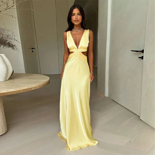 Deep V Bodycon Dress