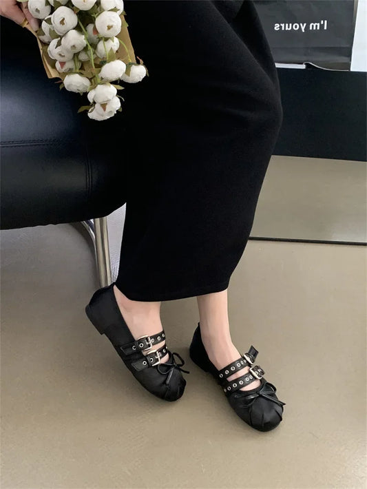 Elegant Bow Ballet Flats
