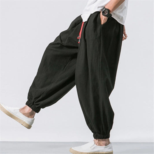 Oversized Linen Harem Sweatpants