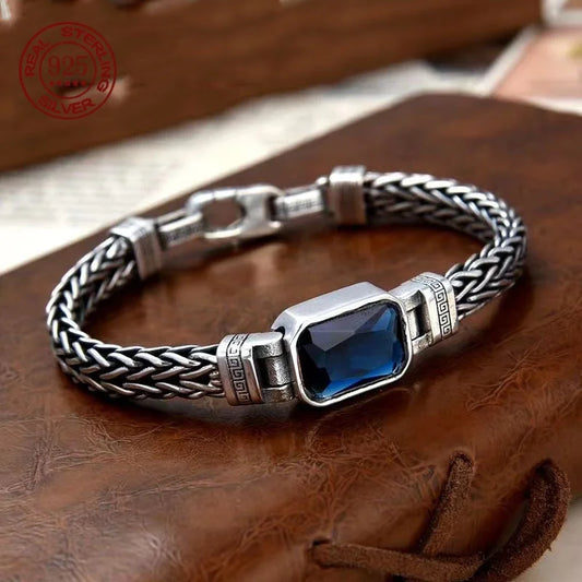 S925 Hand-Knitted Silver Bracelet