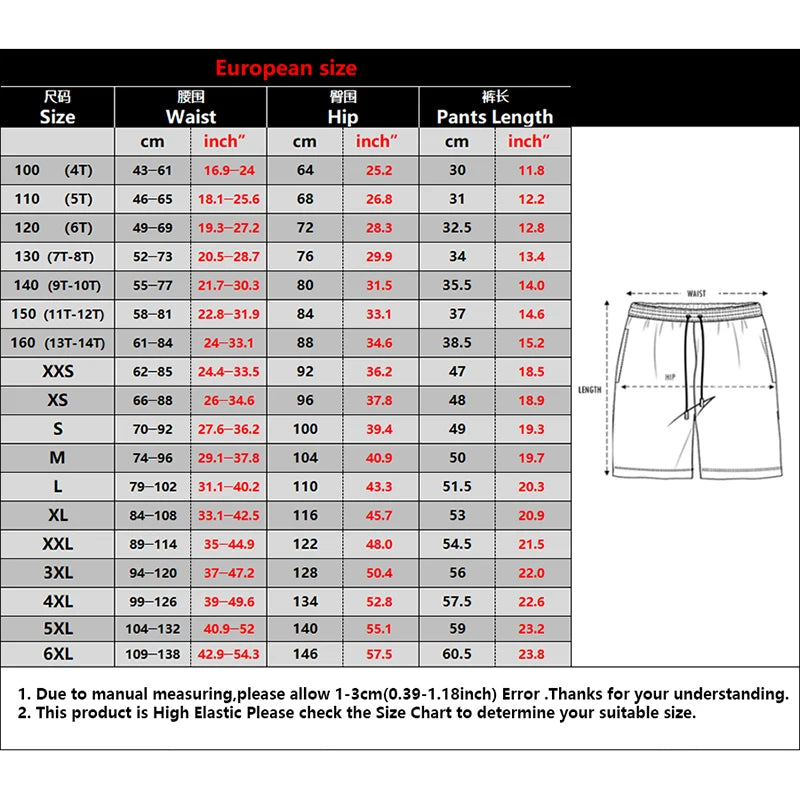 Men’s 3D Print Beach Shorts