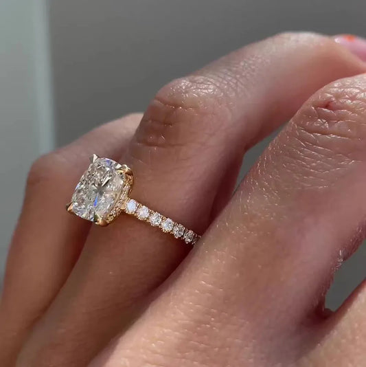 14K Yellow Gold Diamond Ring