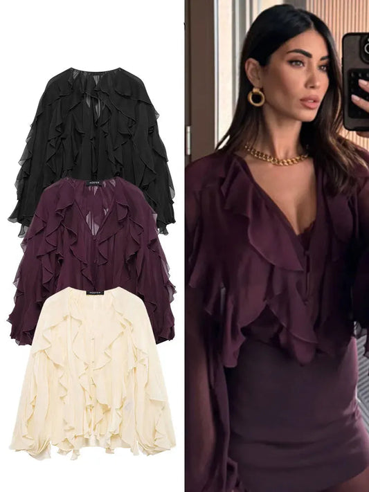 2025  V-Neck Blouse