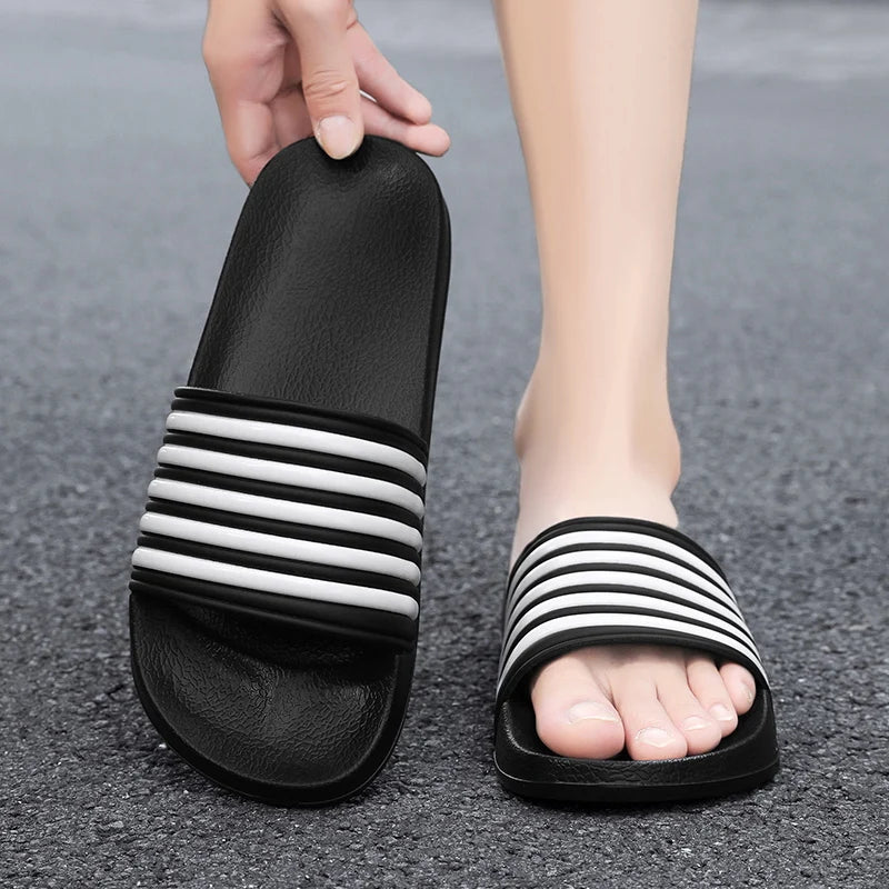 Unisex Striped Pool Slides