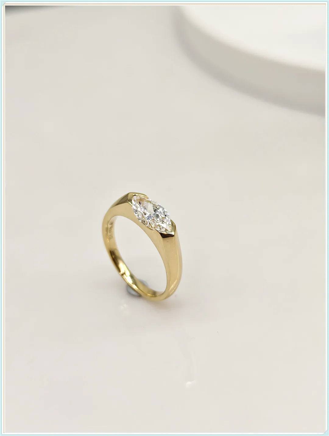 1ct Lab-Grown Horse’s Eye Diamond Ring