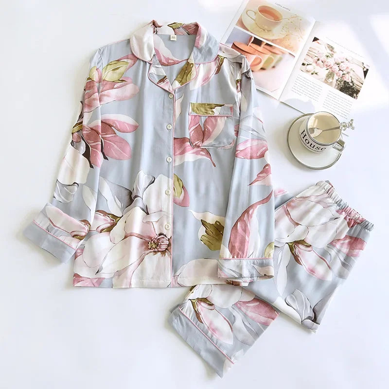 Spring Plus Size Pajama Set