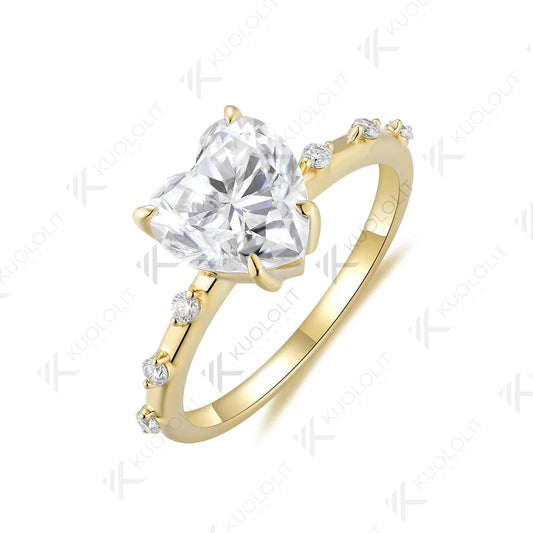 3CT Heart Diamond Ring