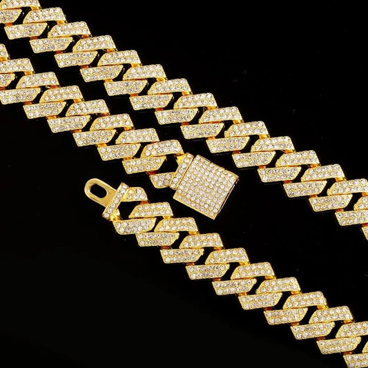 16mm Cuban Link Chain Set