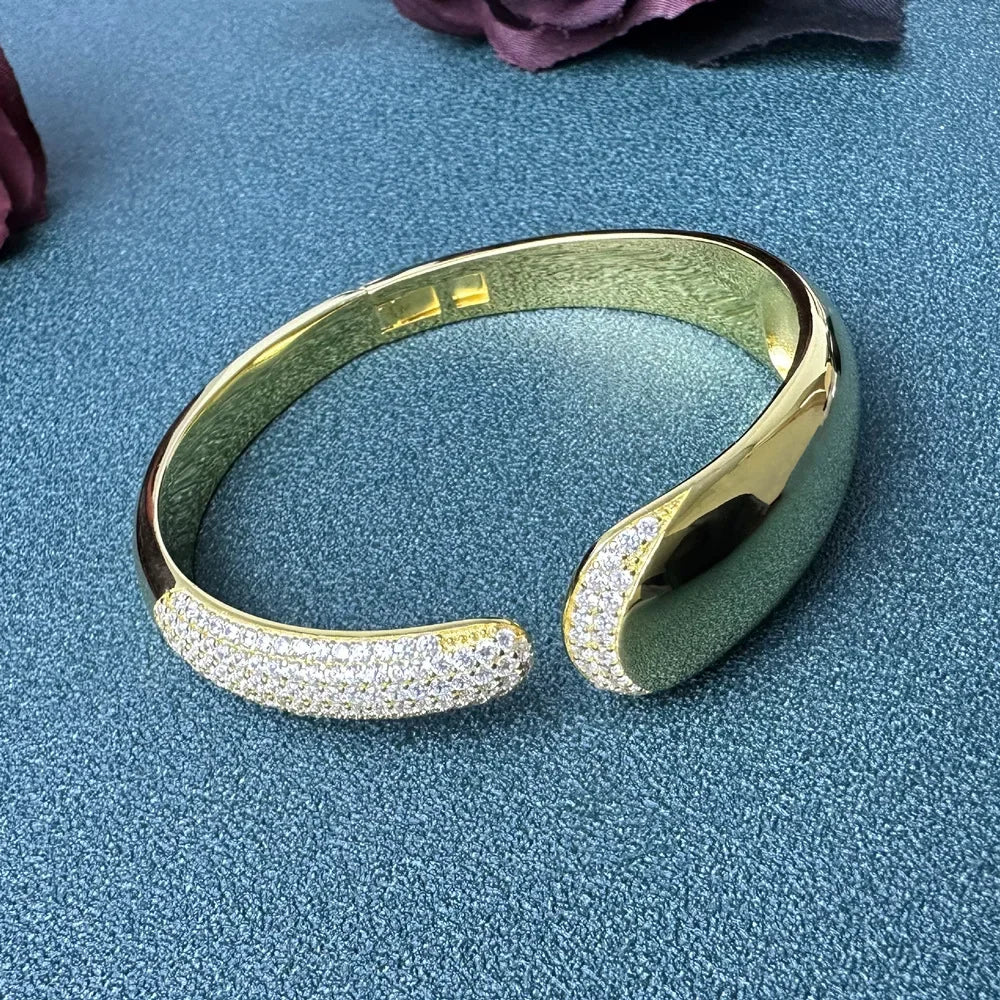 Precision Micro Inlaid Silver Cuff