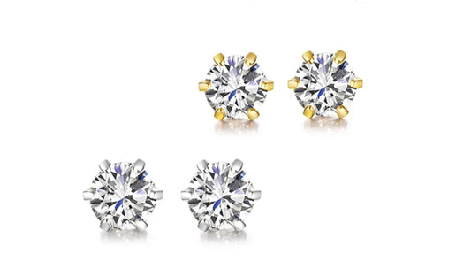 18K Gold Lab-Grown Diamond Earrings
