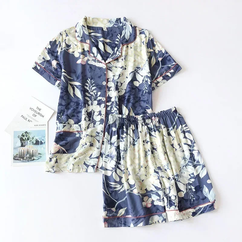 Summer Viscose Pajama Set (Plus Size)