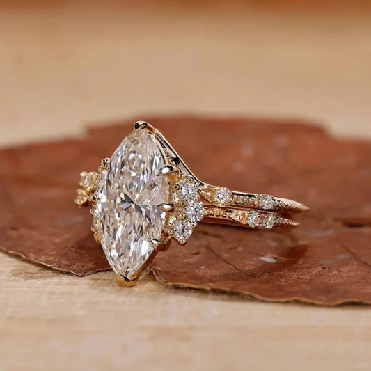 Lab Grown Marquise Diamond Ring