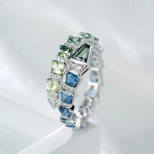 Green Snake Gemstone Ring