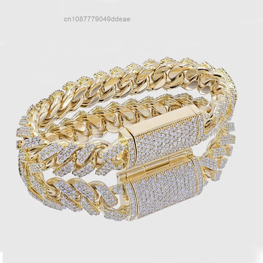 VVS Moissanite Cuban Bracelet