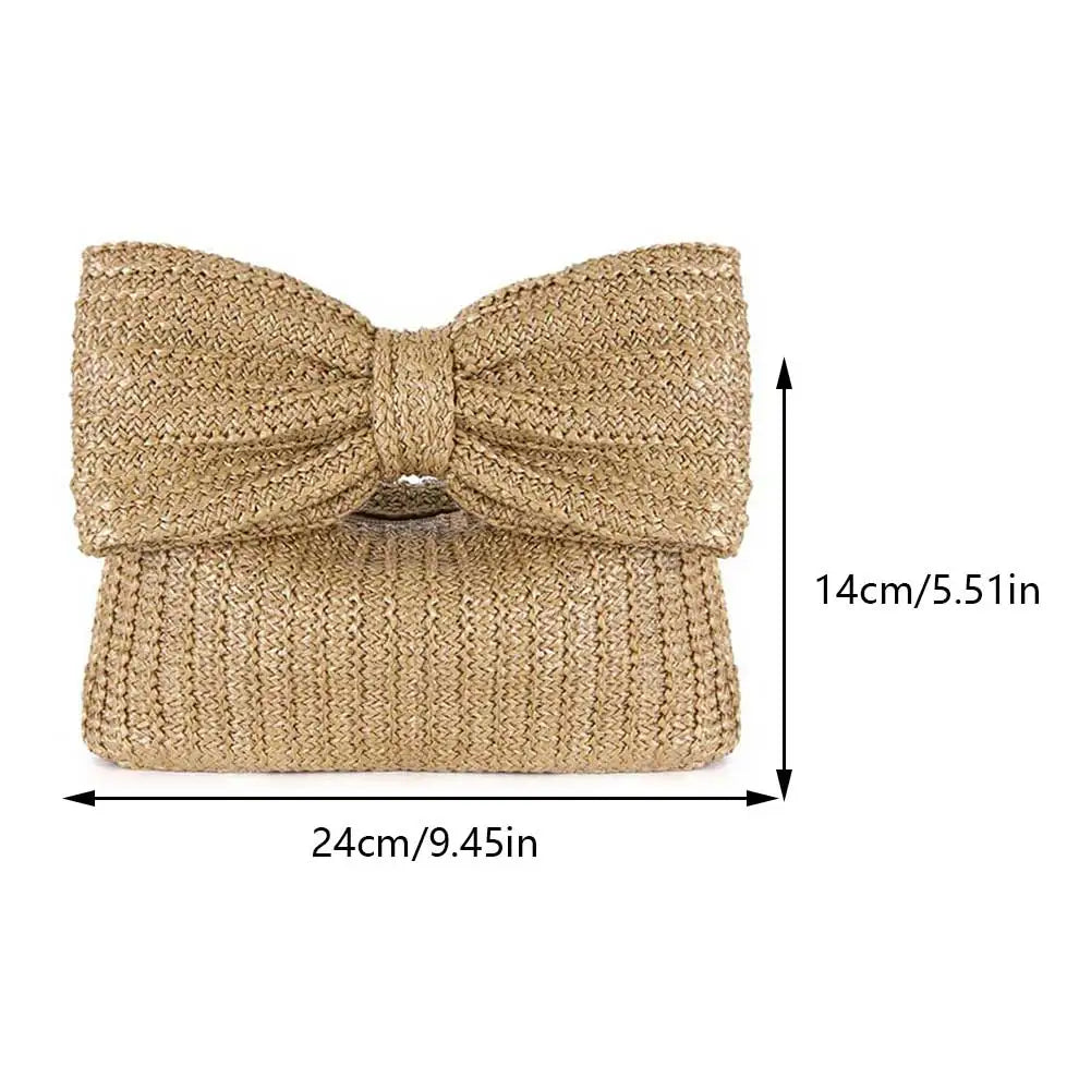 Summer Beach Striped Clutch
