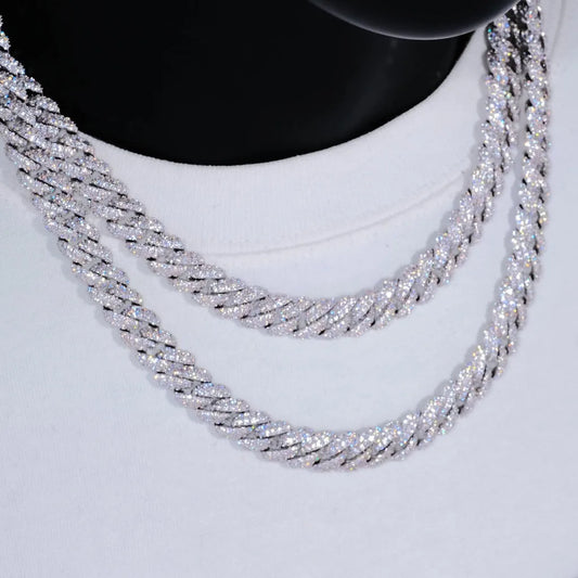 10mm Diamond Cuban Link Necklace