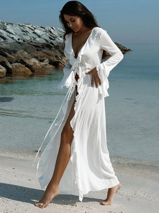 Ruffle Bikini Cover-Up