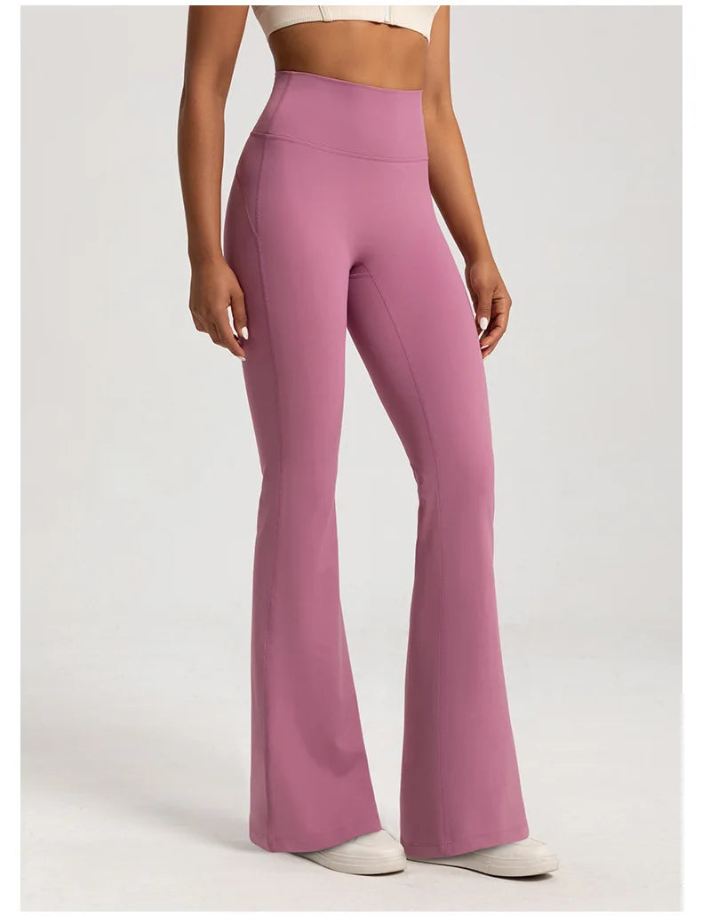 High Waisted Bell Bottom Leggings