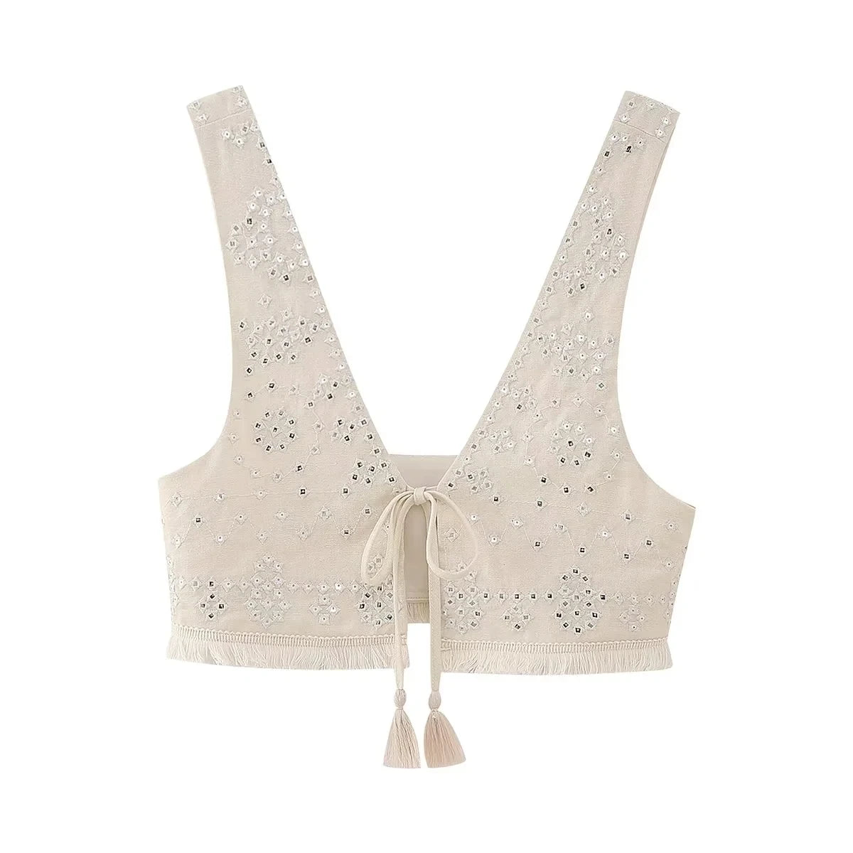 Y2K Embroidered Waistcoat