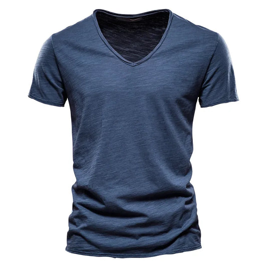 100% Cotton V-Neck Tee