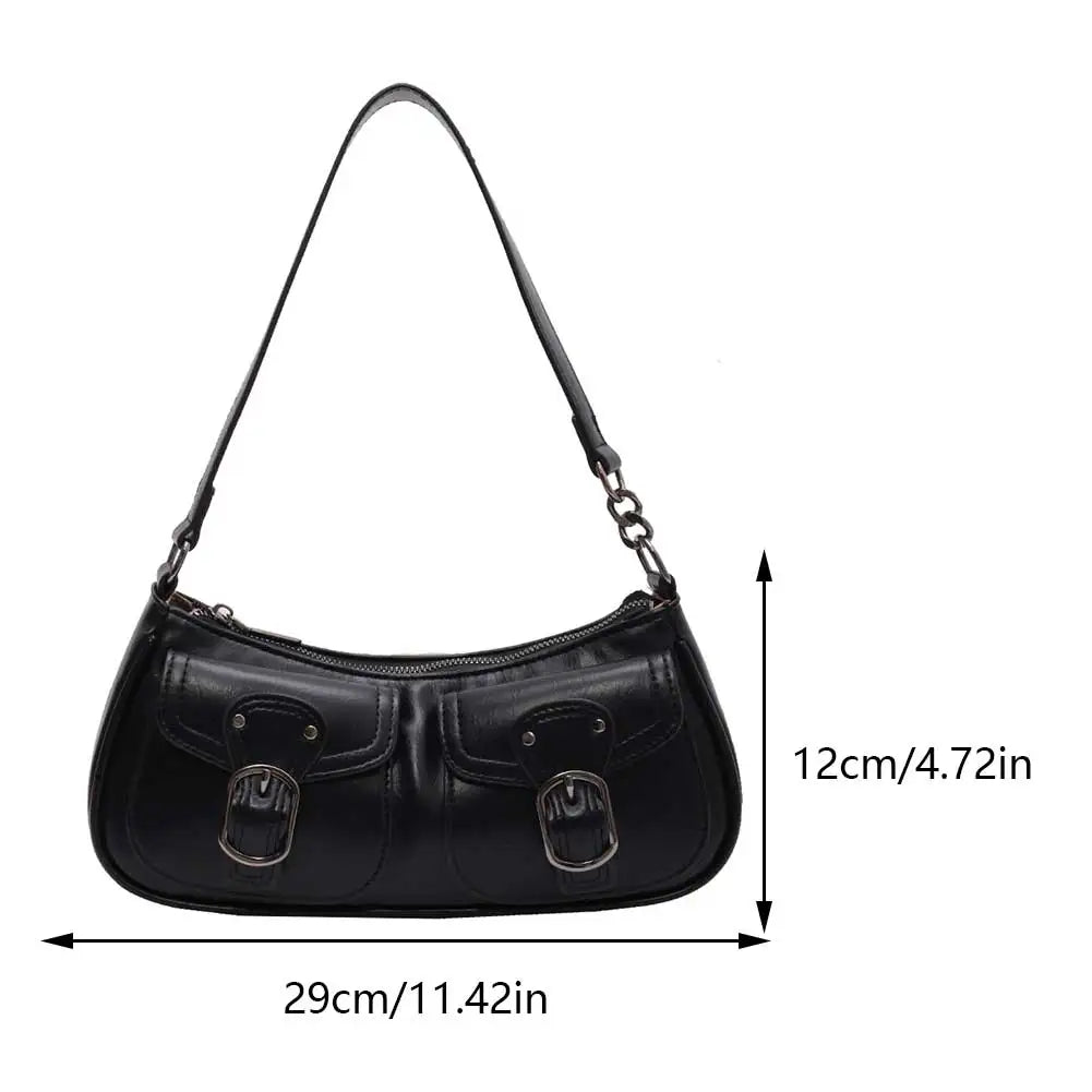 Vintage Double Pocket Hobo Bag