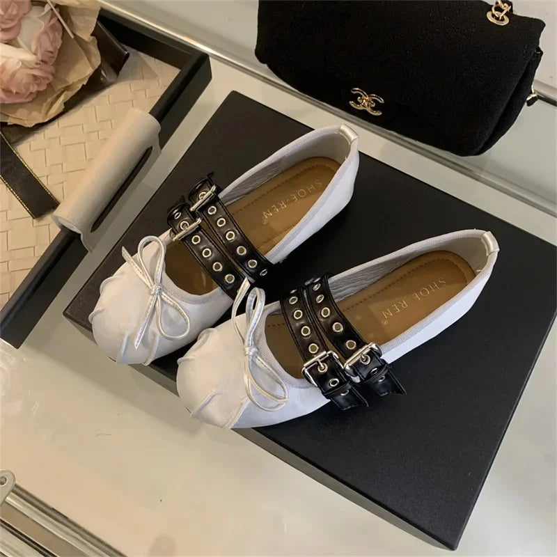 Elegant Bow Ballet Flats