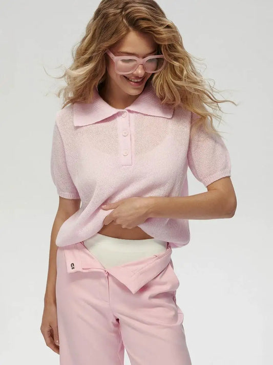 Wolfeel Summer Polo Collar Sweater