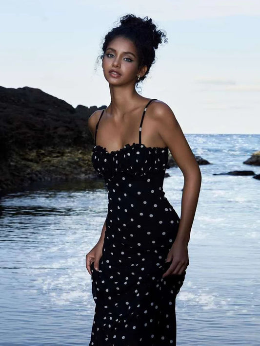 Polka Dot Spaghetti Strap Dress
