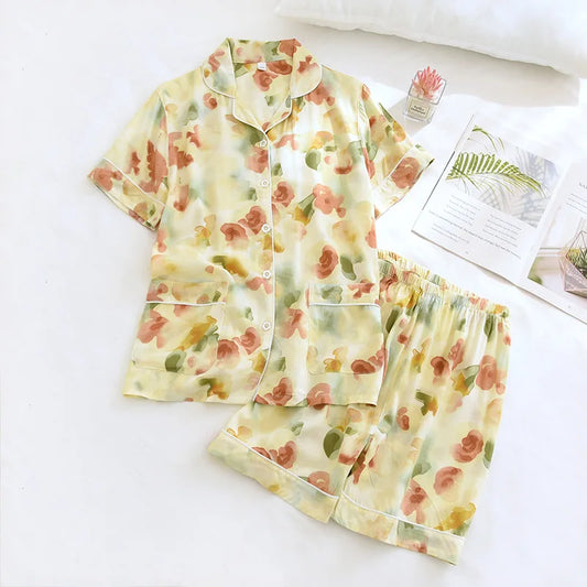 Summer Viscose Pajama Set (Plus Size)