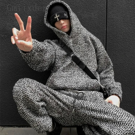 Men’s Retro Velvet Tracksuit