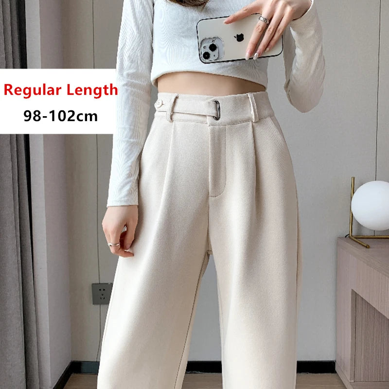 Wool Wide-Leg Trousers