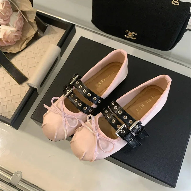 Elegant Bow Ballet Flats