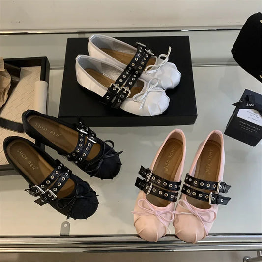 Elegant Bow Ballet Flats