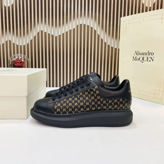 High-End Leather Fashion Sneakers