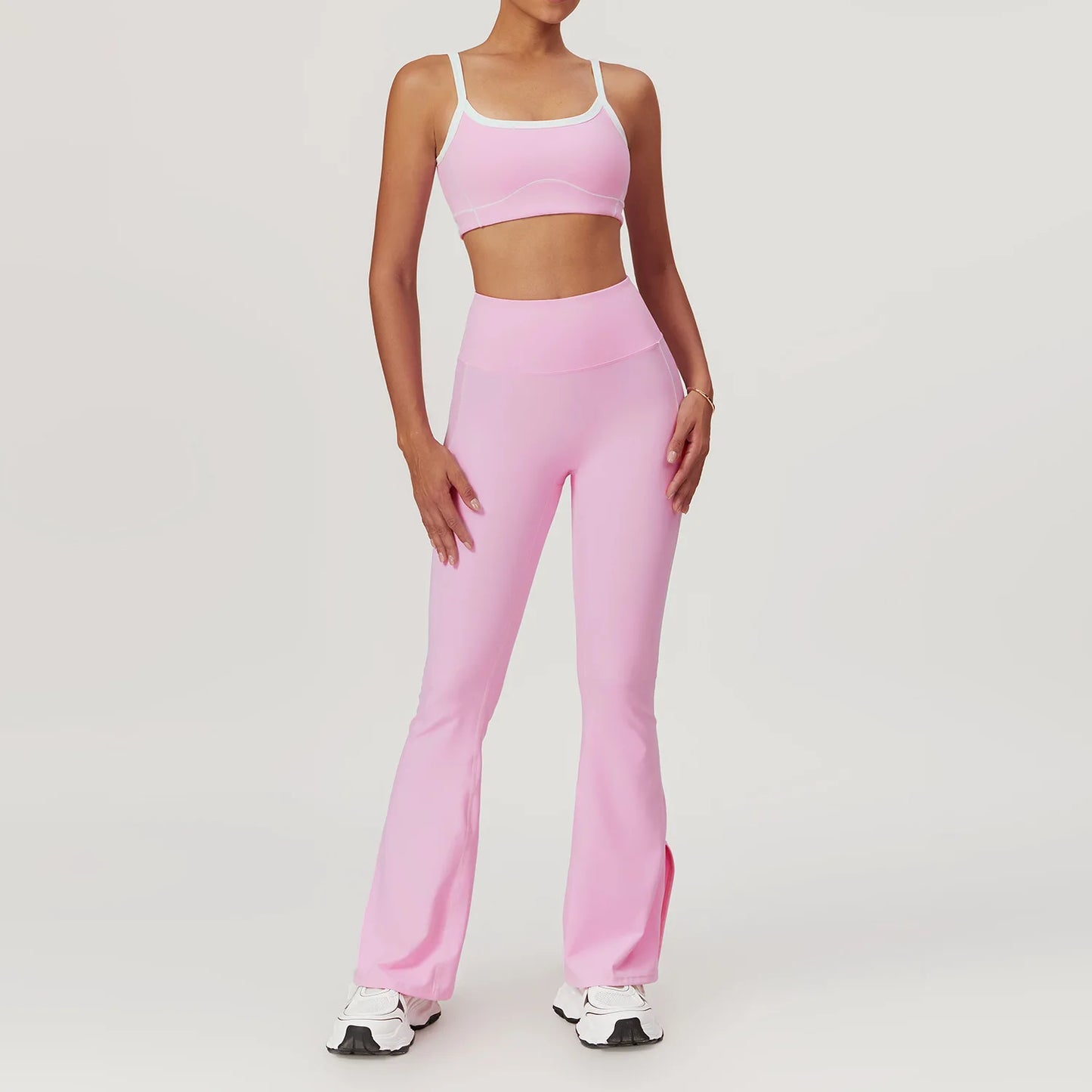 Yoga Set with Flare Pants