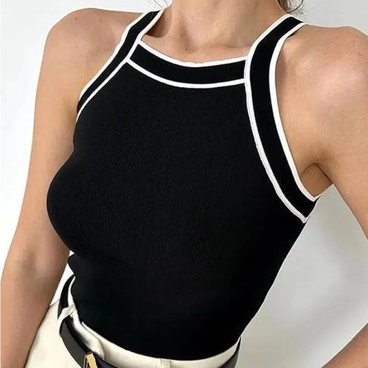 Sleeveless Knitted Tank top