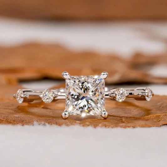 Lab Grown Princess Cut Ring