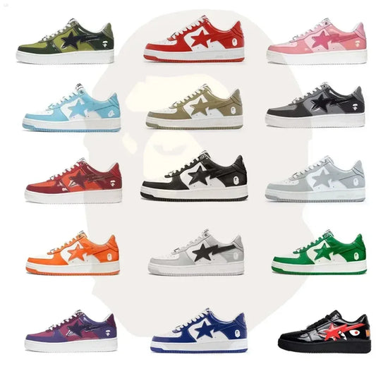 Unisex Bapesta-Style Sport Sneakers